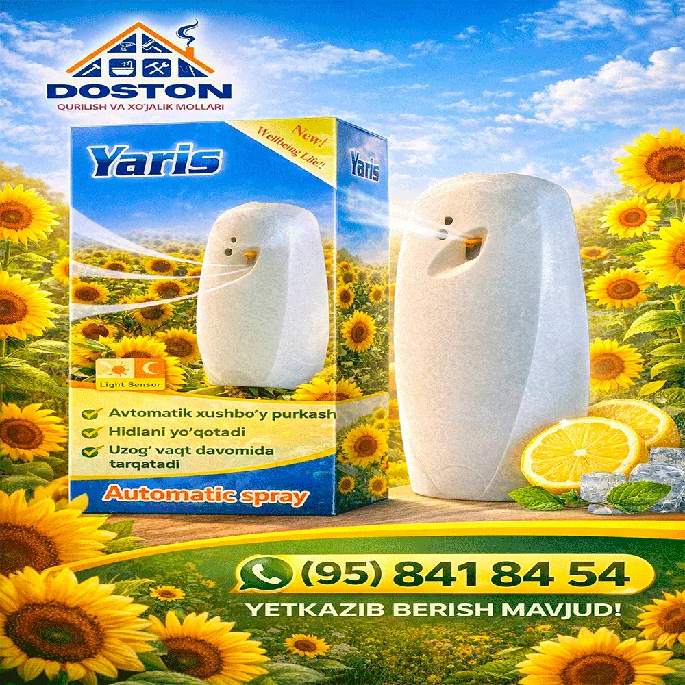 Yaris Automatic Spray – zamonaviy avtomatik havo tozalagich!